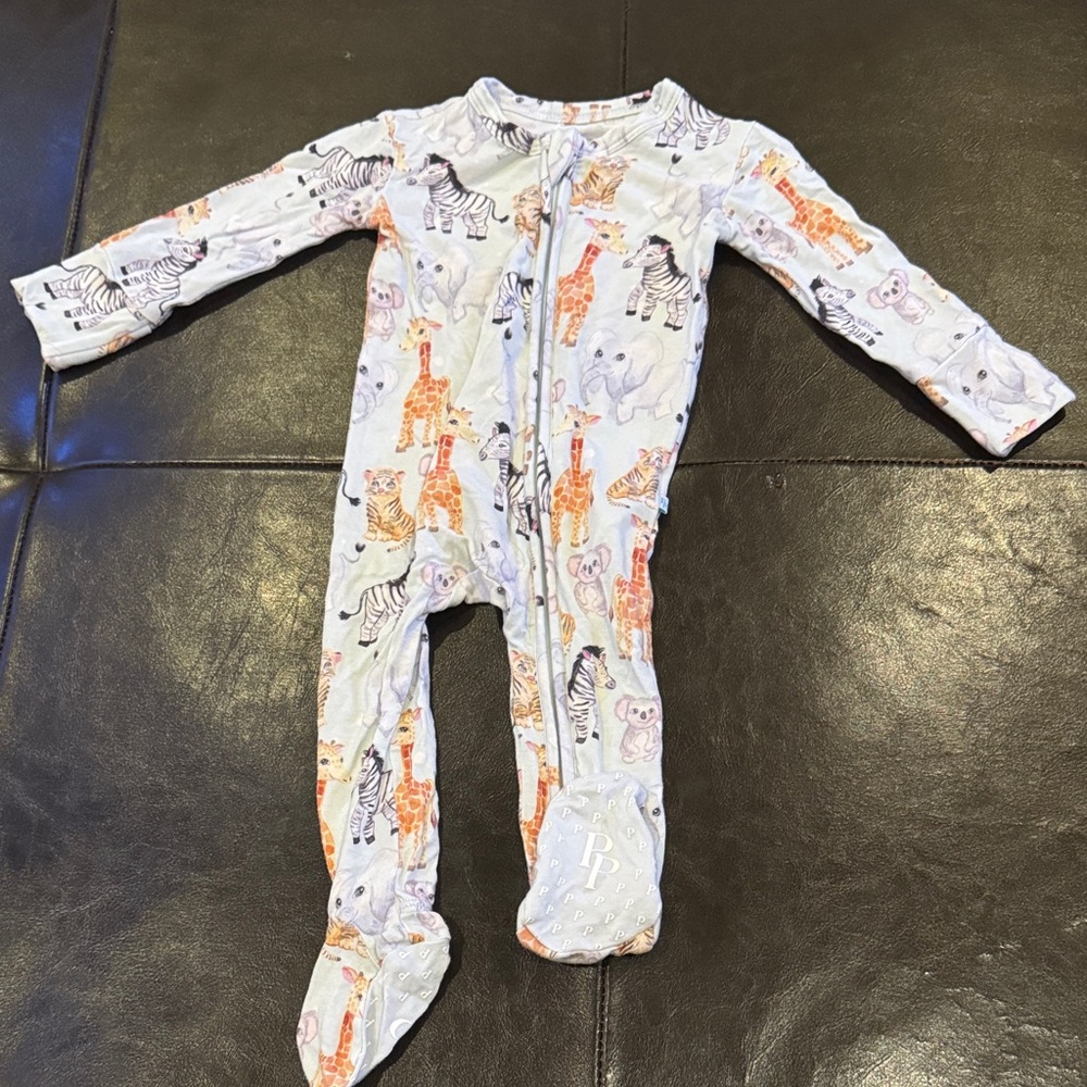 Posh Peanut Safari Animal Print Footie